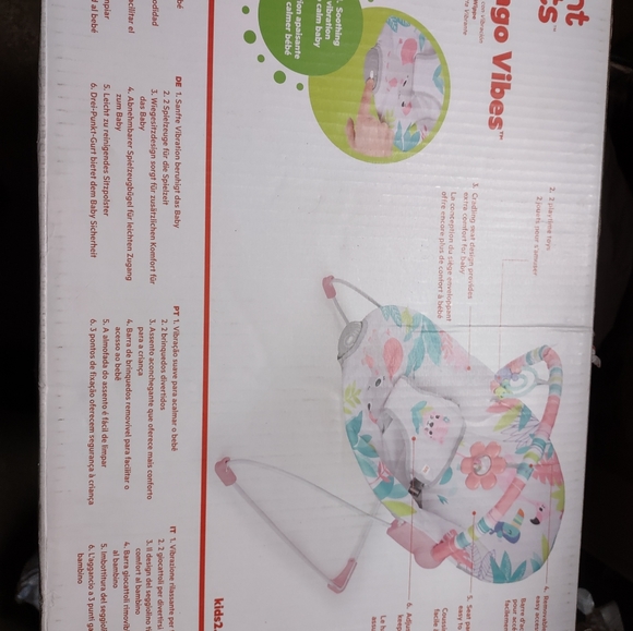 Bright star flamingo vibes bouncer - Picture 7 of 7